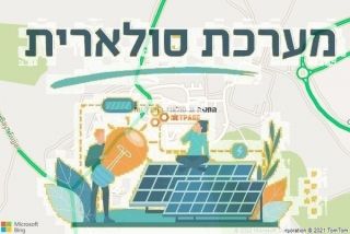 התקנת גג סולארי במגדל עוז