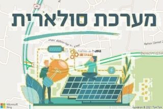 התקנת גג סולארי בבית עובד